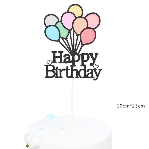 벌룬 생일토퍼(cake topper)